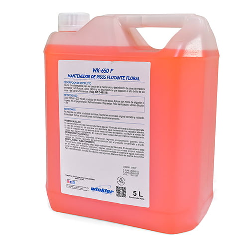 Mantenedor de pisos flotantes floral Winkler WK-650 F 5 litros