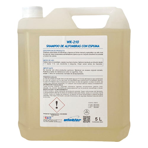 Shampoo para alfombras Winkler WK-210 5 litros